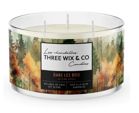 Chandelle de soya - Dans les bois - Three Wix & Co